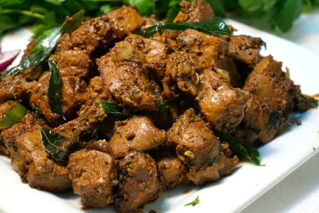 Mutton liver fry